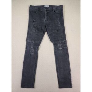 Bullhead Jeans Womens 30x30 Stacked Skinny Motorcycle Denim Low Rise Stretch